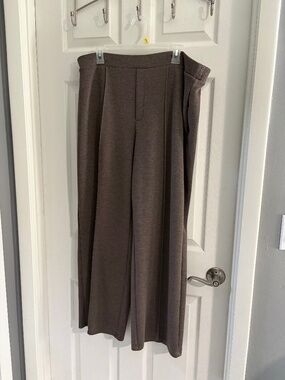 Simply Vera Vera Wang Brown Wide Leg Pull-On Pants XXL